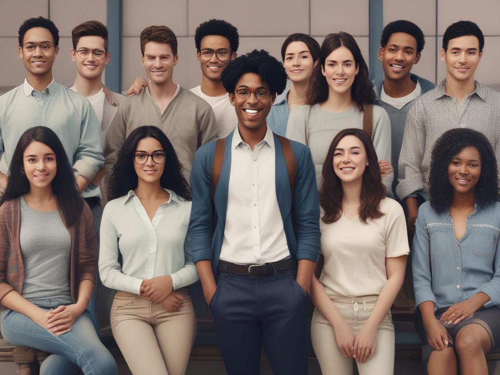 diverse group of students, university application, personal statement, academic success